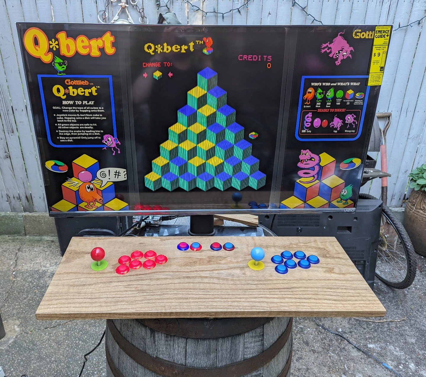 Q*bert arcade cabinet