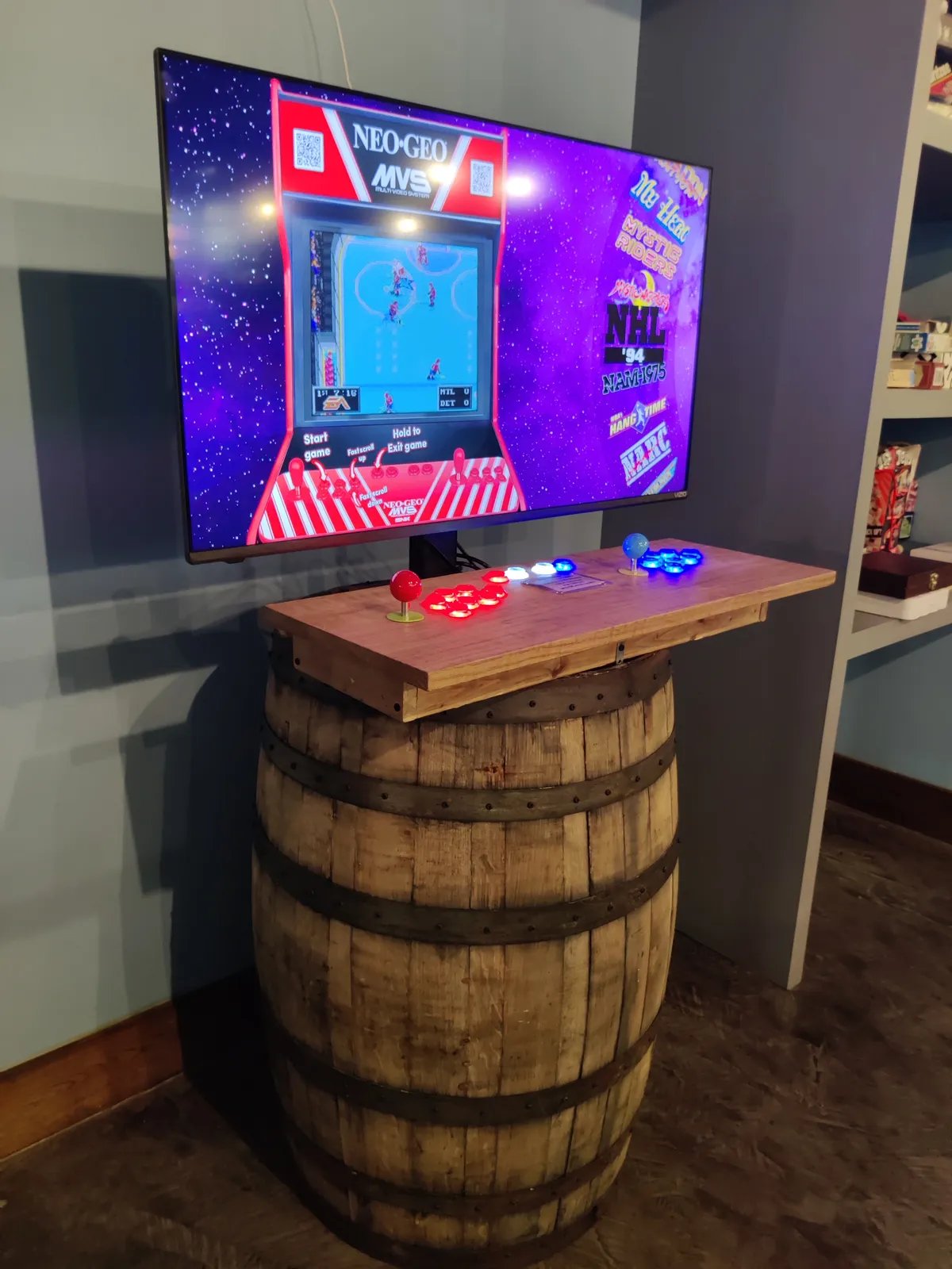 Barrel arcade build